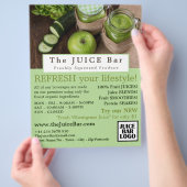 Appel & Komkommer, Juice Bar Reclamefolder Flyer (Hand)