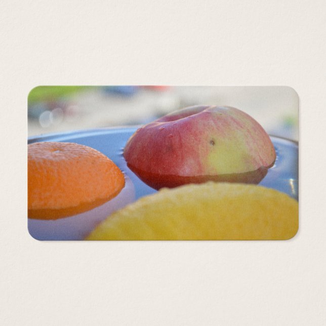 appel, lemon, sinaasappel visitekaartjes (Voorkant)