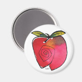 Appel magneet, Rond Magneet (Voorkant / Achterkant)