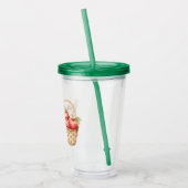 Appel Mand Vogel Acryl Drinkbeker (Links)
