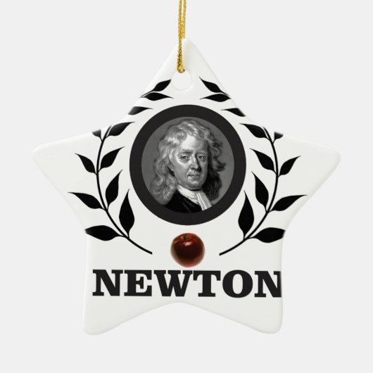 appel newton keramisch ornament (Voorkant)