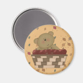 appel oogst teddybeer magneet (Voorkant / Achterkant)
