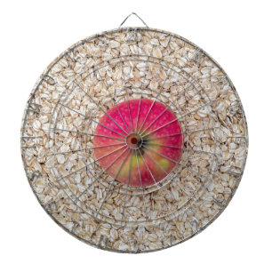 Appel op havermeel dartbord