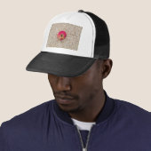 Appel op havermeel trucker pet (In situ)