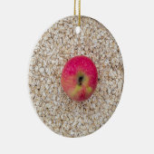 Appel op havermout keramisch ornament (Rechts)