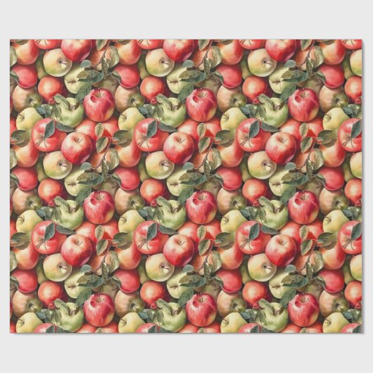 appel patroon wrapping papier (Vlak)