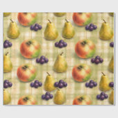 Appel Peer Boerderij Fruit Inpakpapier (Vlak)