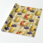 Appel Peer Boerderij Fruit Inpakpapier (Uitgerold)