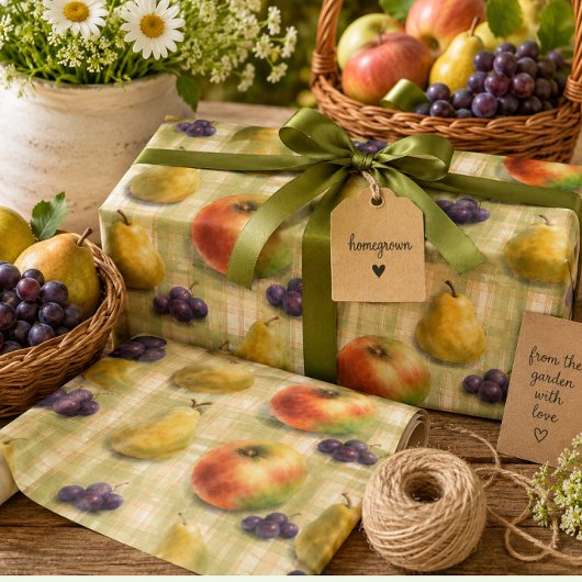Appel Peer Boerderij Fruit Inpakpapier