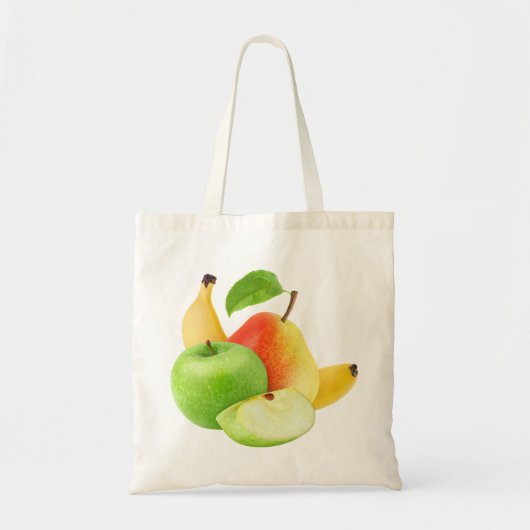 Appel, peer en banaan tote bag (Voorkant)