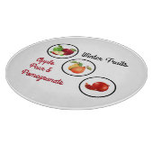 Appel, Peer & Granaatappel Design Snijplank (Hoek)