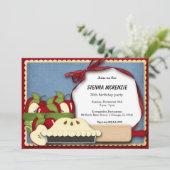 Appel Pie Birthday Kaart (Staand voorkant)