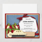 Appel Pie Birthday Kaart (Voorkant / Achterkant)