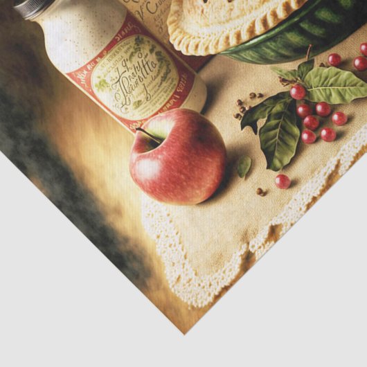 appel Pie Tissuepapier (Detail)