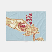 Appel plukken boomgaard oogst fleece deken (Voorkant (Horizontaal))