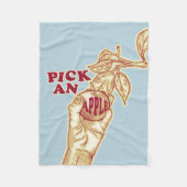 Appel plukken boomgaard oogst fleece deken (Voorkant)