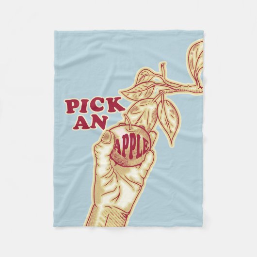 Appel plukken boomgaard oogst fleece deken (Voorkant)
