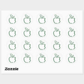 appel ronde sticker (Vel)