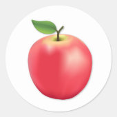 Appel  ronde sticker (Voorkant)