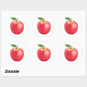 Appel  ronde sticker (Vel)