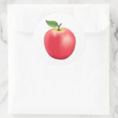 Appel  ronde sticker (Tas)