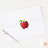 appel ronde sticker (Envelop)