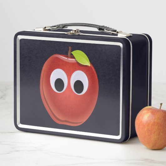 Appel, rood fruit met googly ogen - Gepersonalisee (In situ)