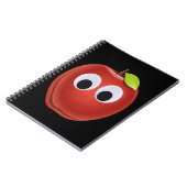 Appel, rood fruit met googly ogen - Gepersonalisee Notitieboek (Linkerzijde)