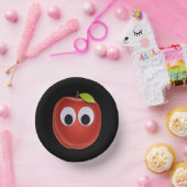Appel, rood fruit met googly ogen - Gepersonalisee Papieren Kommen (Feest)
