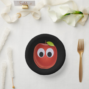 Appel, rood fruit met googly ogen - Gepersonalisee Papieren Kommen