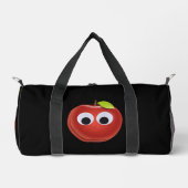 Appel, rood fruit met googly ogen - Gepersonalisee Plunjezak (Voorkant)