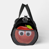Appel, rood fruit met googly ogen - Gepersonalisee Plunjezak (Rechts)