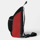 Appel, rood fruit met googly ogen - Gepersonalisee Sling Bag (Rechts)
