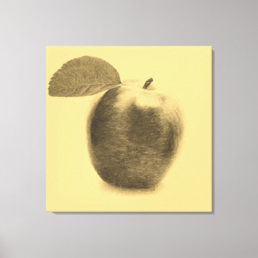 appel schilderij verpakt canvas afdruk (Voorkant)
