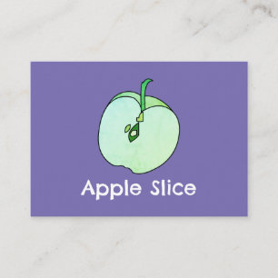 Appel Slice Fruit School Leraar Visitekaartje