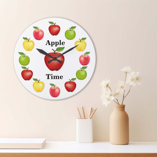 Appel Tijd, Delicious, Granny Smith, Roze Variant Grote Klok