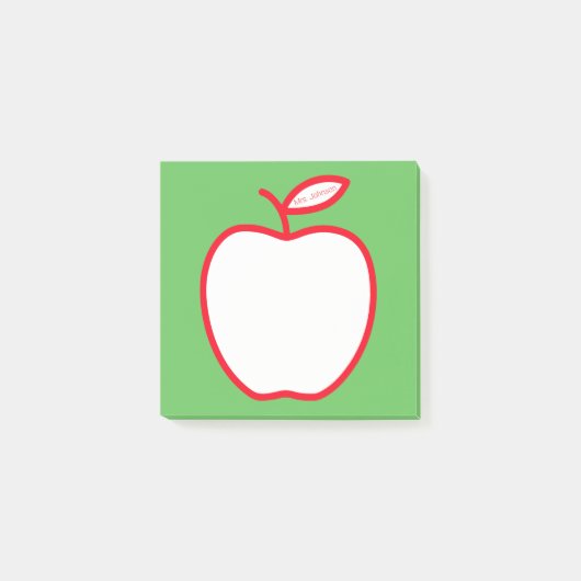 Appel van de leraar post-it® notes (Voorkant)