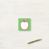Appel van de leraar post-it® notes (Op bureau)