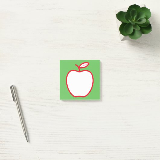 Appel van de leraar post-it® notes (Kantoor)