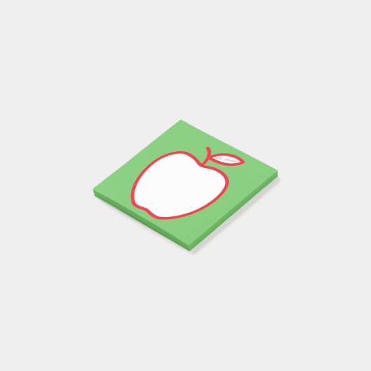 Appel van de leraar post-it® notes (Schuin)