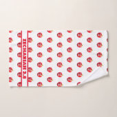 Appel van God's Eye Rood & Wit Bad Handdoek (Handdoek)