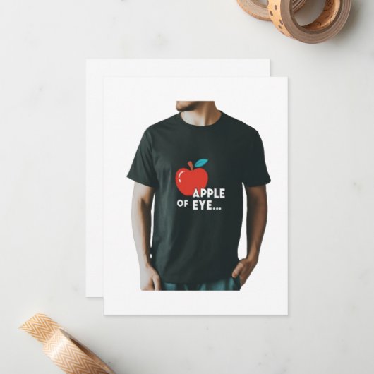 Appel van het oog... notitiekaartje (Voorkant / Achterkant in situ)