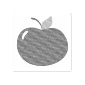 Appel van je oog - Schattigee rode Cartoon Rubberstempel (Afrduk)
