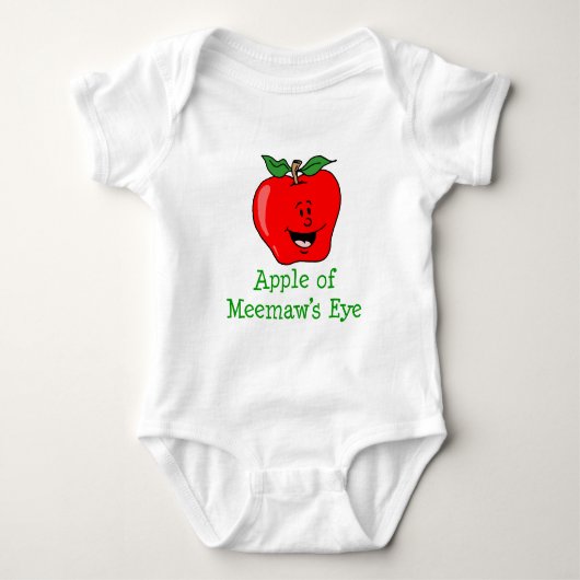 Appel van Meemaw's Eye Romper (Voorkant)