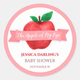 Appel van mijn Eye Baby shower Ronde Sticker