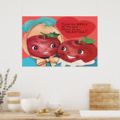 Appel Van Mijn Hart Valentijn Poster (Keuken)
