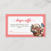 Appel van mijn oog baby shower luier verloting informatiekaartje (Voorkant)