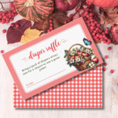 Appel van mijn oog baby shower luier verloting informatiekaartje