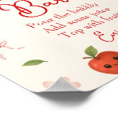 Appel van Mijn Oog Baby shower Momosa Bar Poster (Hoek)