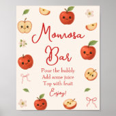 Appel van Mijn Oog Baby shower Momosa Bar Poster (Voorkant)